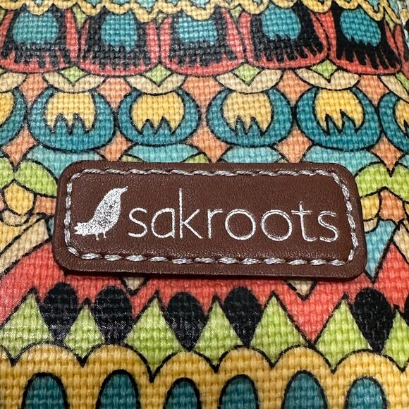 Sak Sakroots Wallet Smartphone Wristlet Bag Multicolor Pattern - Picture 4 of 14